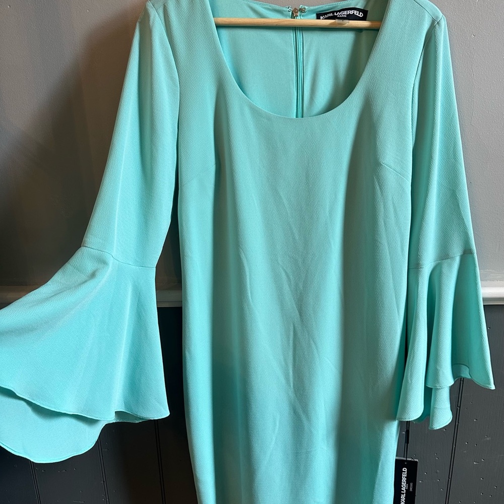 Karl Lagerfeld Flare Sleeve Dress